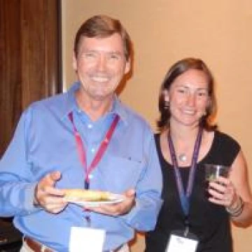 Organizer Dr. Eric Betterton and former UA SRP trainee Dr. Janae Csavina